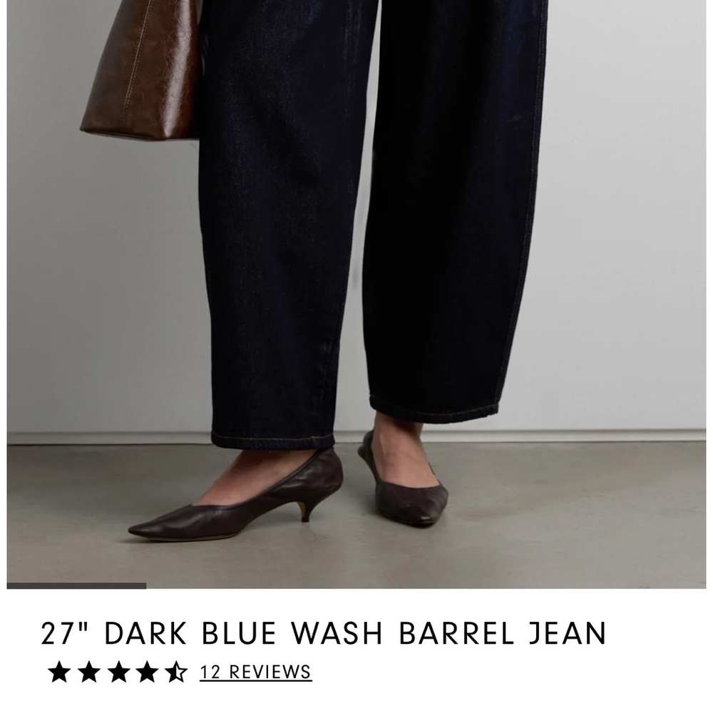 Navy Ankle-Length Jeans